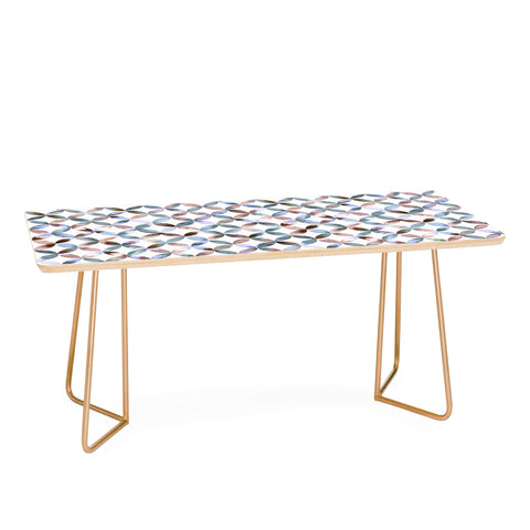 Ninola Design Geometric petals tile Pastel Coffee Table