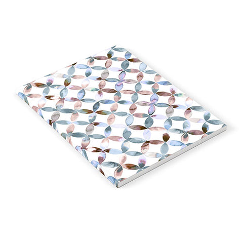 Ninola Design Geometric petals tile Pastel Notebook