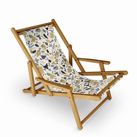 Ninola Design Geometric shapes Gold silver Sling Chair