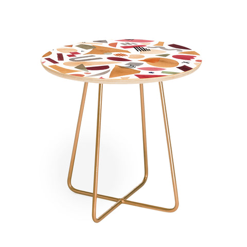 Ninola Design Geometric shapes Warm sun Round Side Table