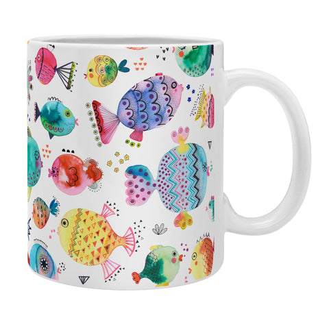 Ninola Design Happy colorful fishes Coffee Mug