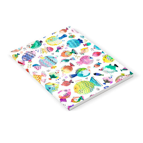 Ninola Design Happy colorful fishes Notebook