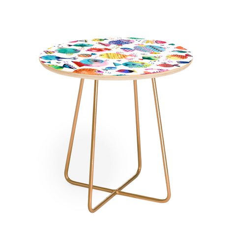 Ninola Design Happy colorful fishes Round Side Table