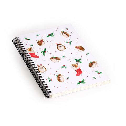 Ninola Design Hedgeog Yuletide Spiral Notebook