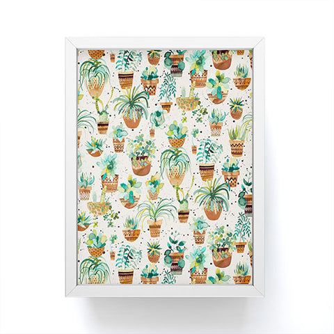 Ninola Design Home plants love Framed Mini Art Print