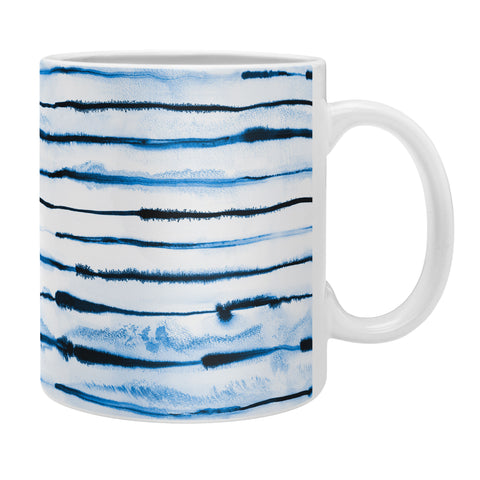 Ninola Design Indigo ink stripes Coffee Mug
