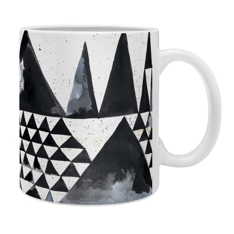 Ninola Design Japandi Geometric Triangles Coffee Mug