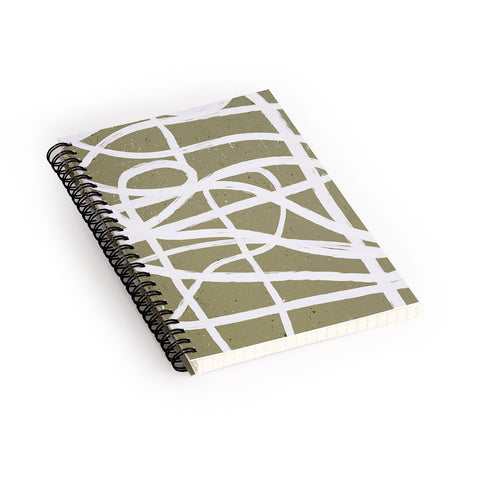 Ninola Design Japandi Minimal Marker Beige Spiral Notebook