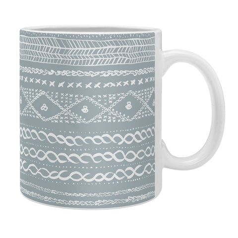 Ninola Design Jersey Wool Garlands Teal Coffee Mug