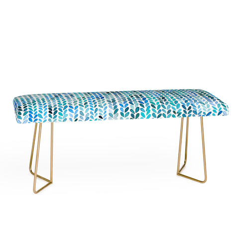 Ninola Design Knit texture Blue Bench