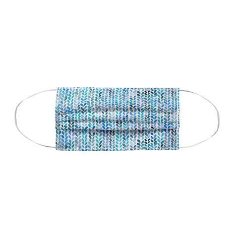 Ninola Design Knit texture Blue Face Mask