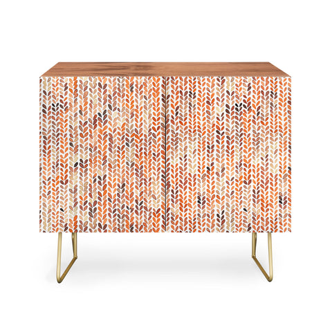 Ninola Design Knit texture Gold Orange Credenza