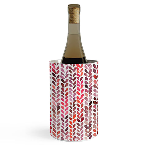 Ninola Design Knitting texture Christmas Red Wine Chiller