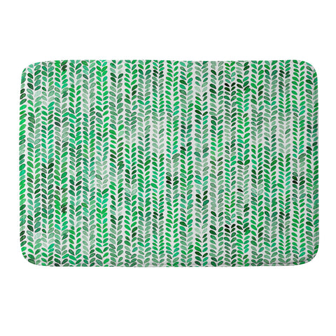 Ninola Design Knitting texture Green Memory Foam Bath Mat