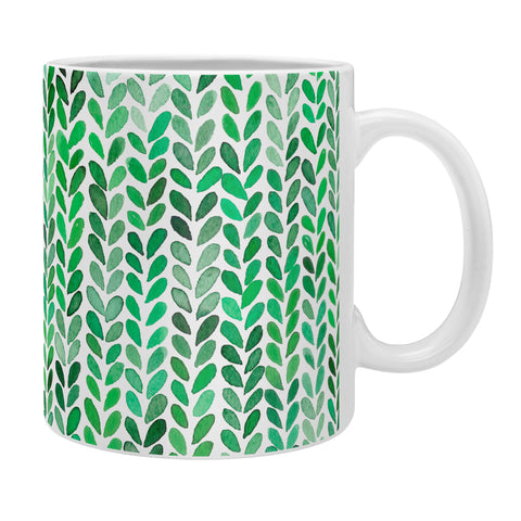 Ninola Design Knitting texture Green Coffee Mug