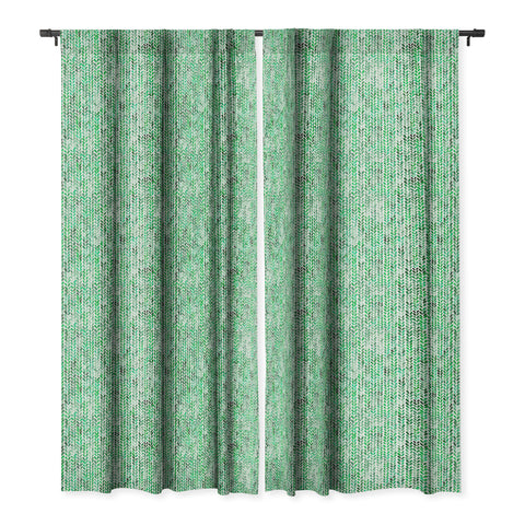 Ninola Design Knitting texture Green Blackout Window Curtain