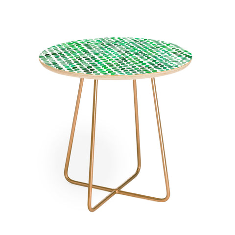 Ninola Design Knitting texture Green Round Side Table