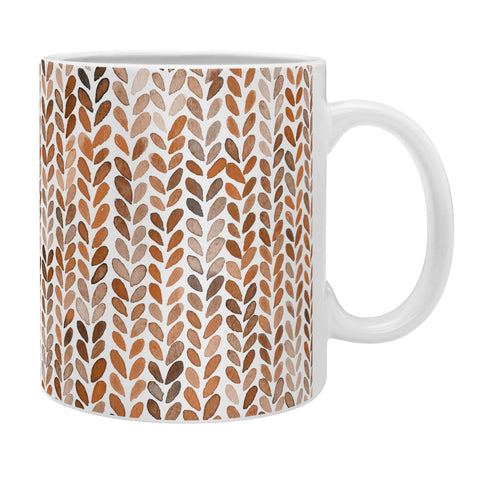 Ninola Design Knitting Wool Fall Terracotta Coffee Mug