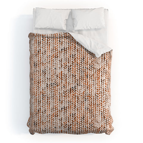 Ninola Design Knitting Wool Fall Terracotta Comforter