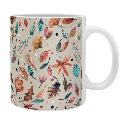 Ninola Design Little Autumn Leaves Coffee Mug