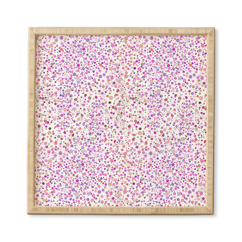 Ninola Design Little dots pink Framed Wall Art