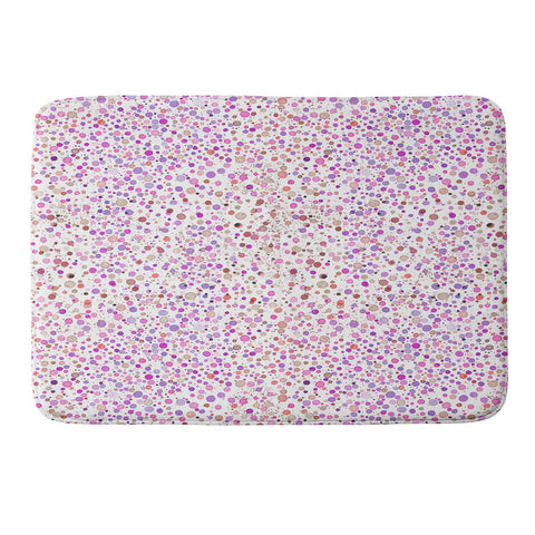 Ninola Design Little dots pink Memory Foam Bath Mat