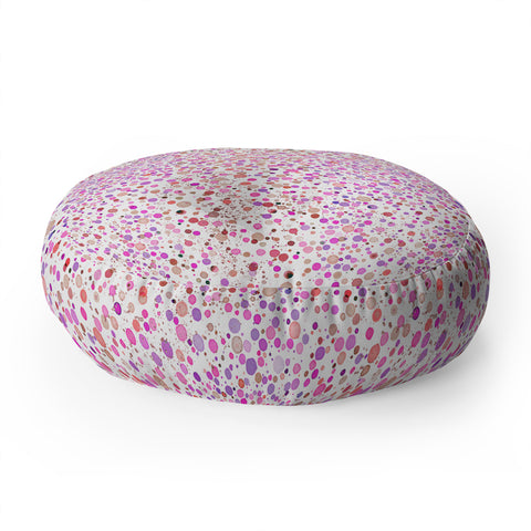 Ninola Design Little dots pink Floor Pillow Round