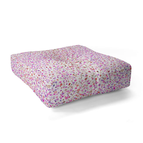 Ninola Design Little dots pink Floor Pillow Square