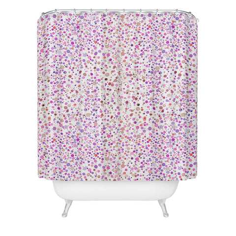 Ninola Design Little dots pink Shower Curtain