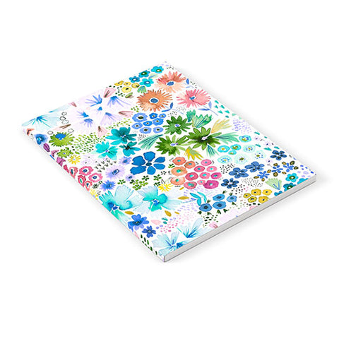 Ninola Design Little expressive flowers Blue Notebook