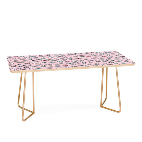 Ninola Design Looking eyes Pink Coffee Table