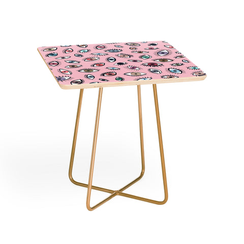 Ninola Design Looking eyes Pink Side Table