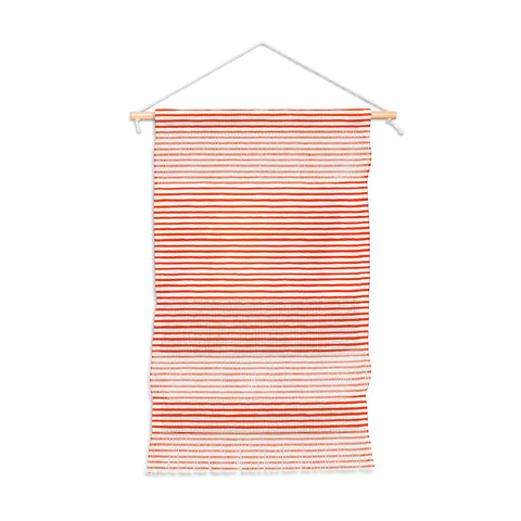 Ninola Design Marker Stripes Red Wall Hanging Portrait