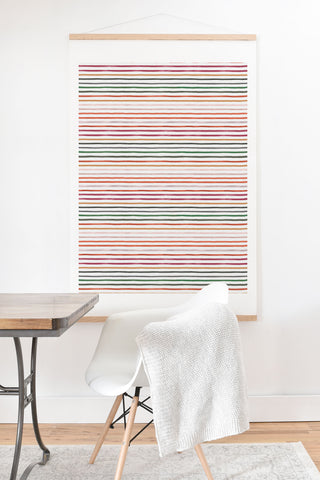 Ninola Design Marker stripes Terracota Art Print And Hanger