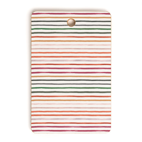 Ninola Design Marker stripes Terracota Cutting Board Rectangle