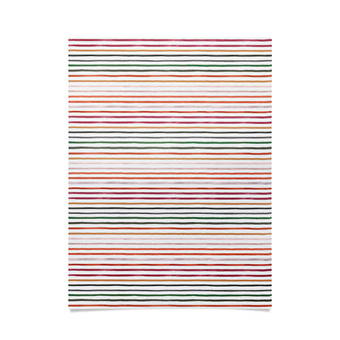 Ninola Design Marker stripes Terracota Poster