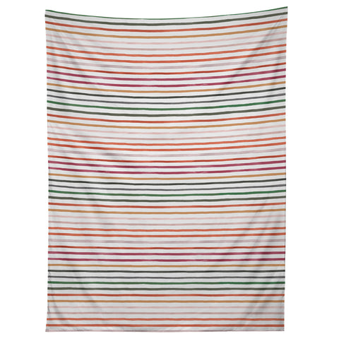 Ninola Design Marker stripes Terracota Tapestry