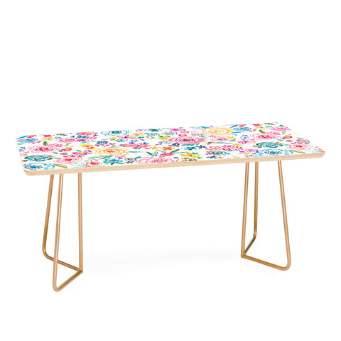 Ninola Design Matisse scribble flowers Multicolored Coffee Table