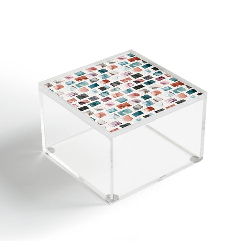 Ninola Design Mineral Color Blocks Rustic Acrylic Box