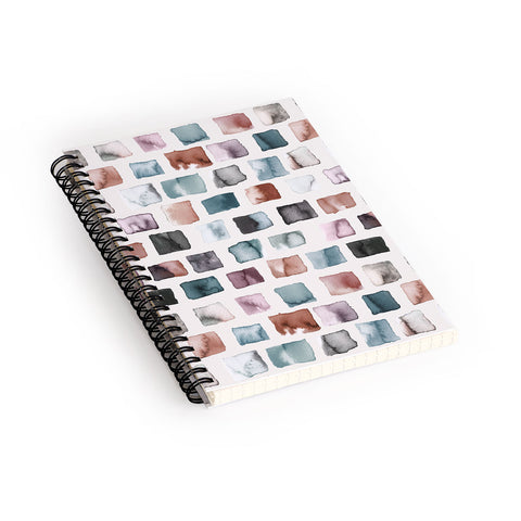 Ninola Design Mineral Color Blocks Rustic Spiral Notebook