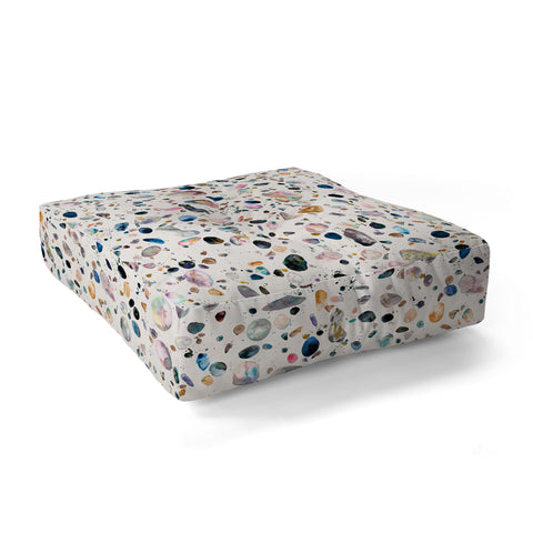 Ninola Design Mineral terrazzo Floor Pillow Square