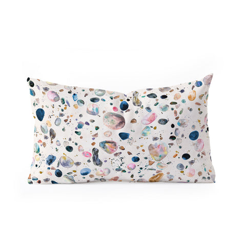 Ninola Design Mineral terrazzo Oblong Throw Pillow