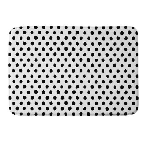 Ninola Design Monochromatic Palette Dots Memory Foam Bath Mat