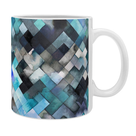Ninola Design Moody Geometry Blue Sea Coffee Mug