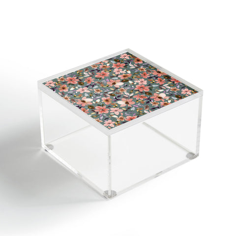 Ninola Design Moroccan Tropical Flowers Acrylic Box