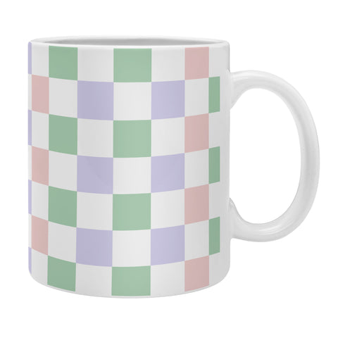 Ninola Design Nostalgic Squares Pastel Coffee Mug