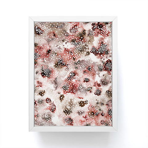 Ninola Design Organic texture Terracota Framed Mini Art Print