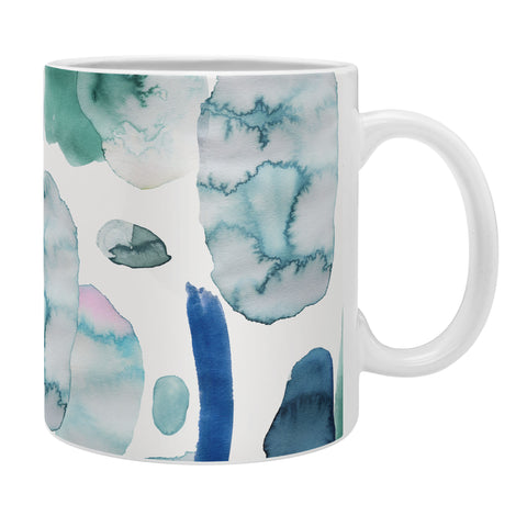 Ninola Design Organic watercolor blue Coffee Mug