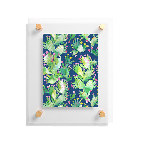 Ninola Design Paddle Cactus Blue Floating Acrylic Print