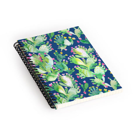 Ninola Design Paddle Cactus Blue Spiral Notebook